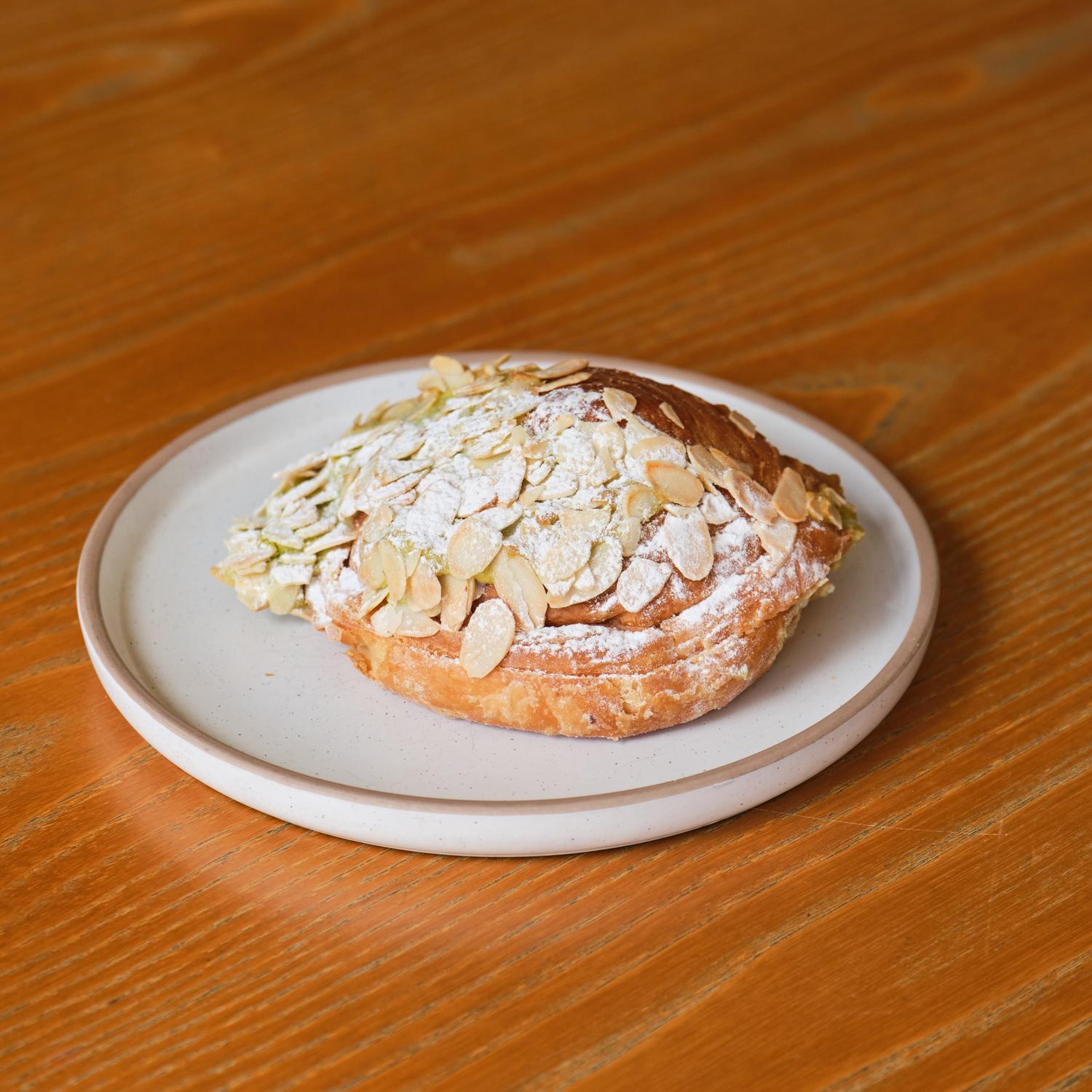Raspberry and Pistachio Danish