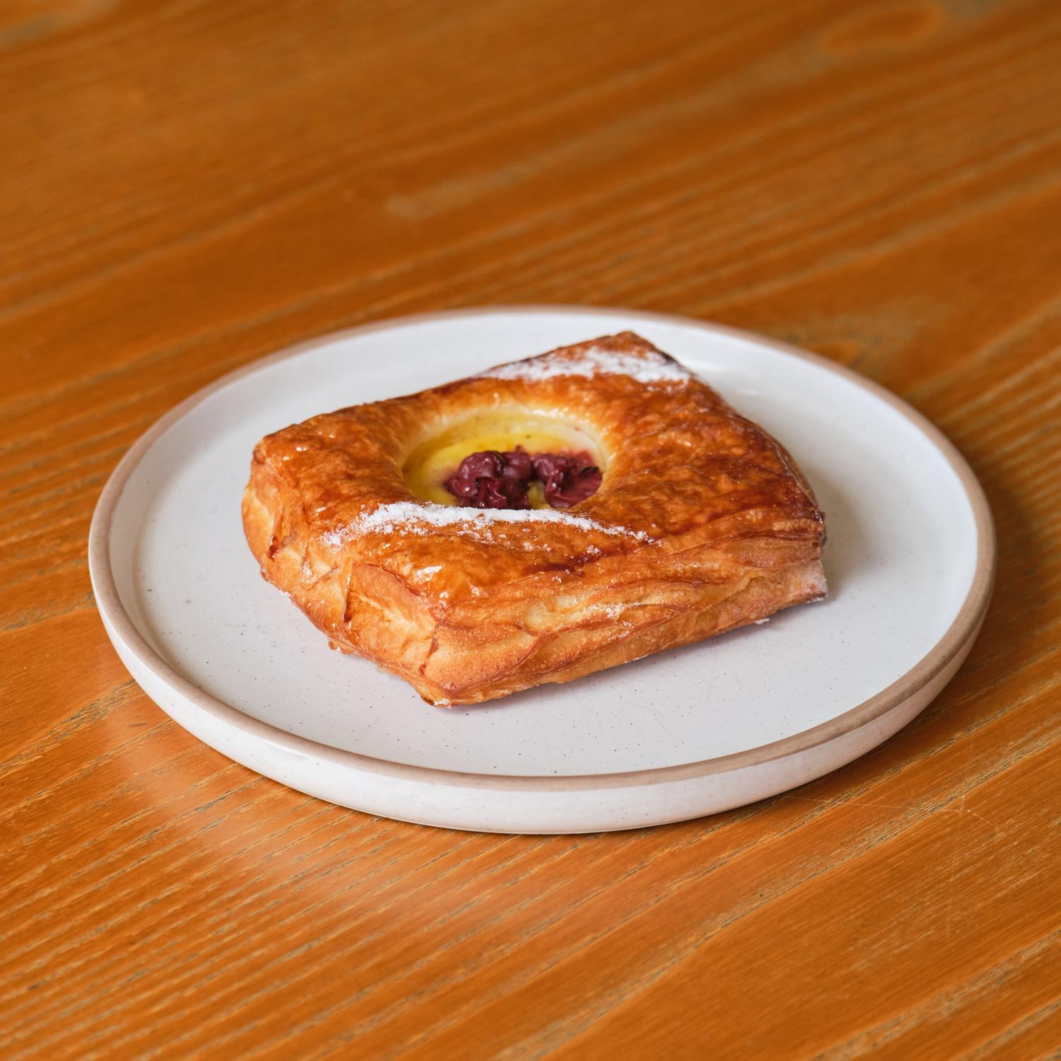 Cherry and Custard Danish