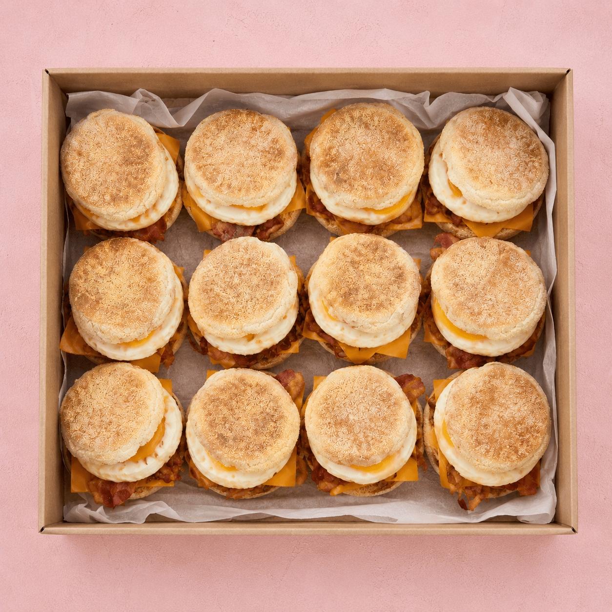 Bacon, Egg & Relish English Muffin Box (6pcs)