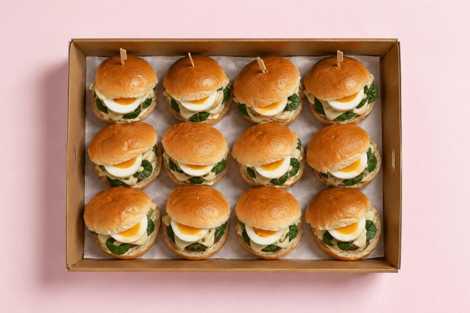 Dukkah Egg & Hummus Breakfast Slider Box (6pcs)