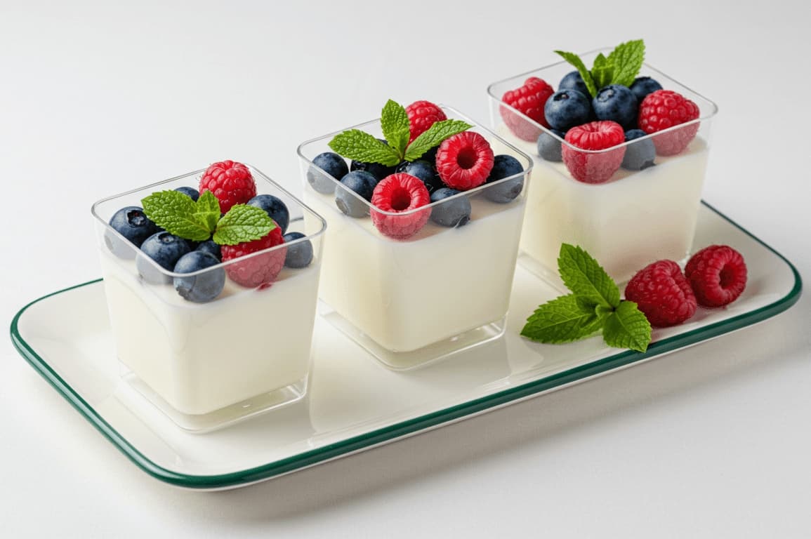 Greek Yoghurt Pannacotta & Berries Box (6pcs)