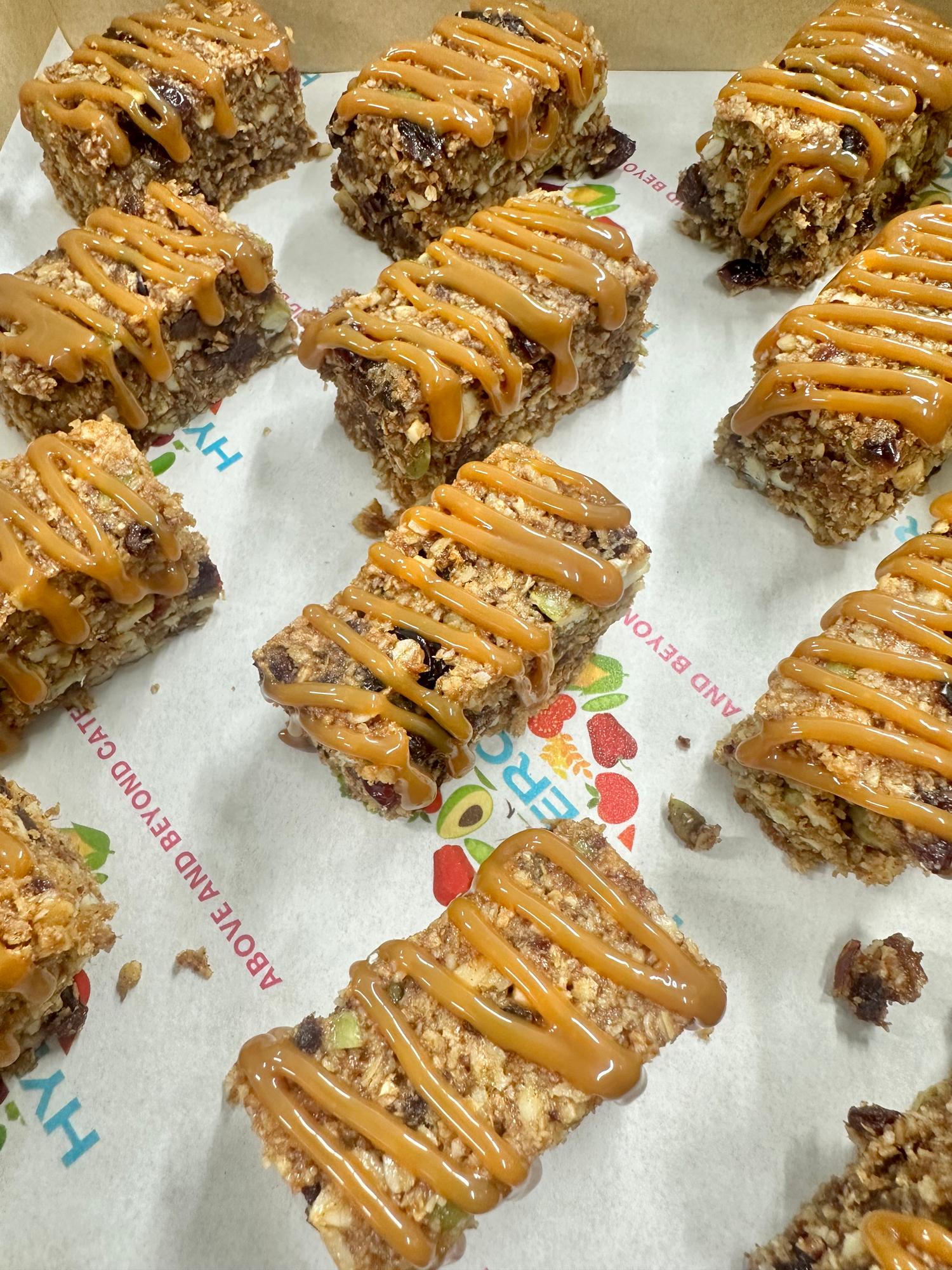 Vegan Fruit and Nut Slice with Maple Drizzle