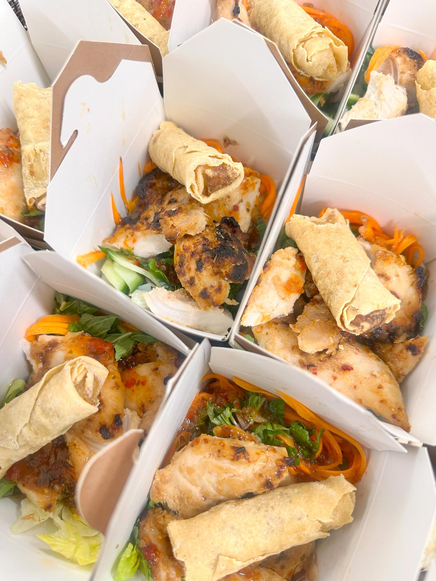 Bun Cha Gio Vietnamese Noodle Salad Box