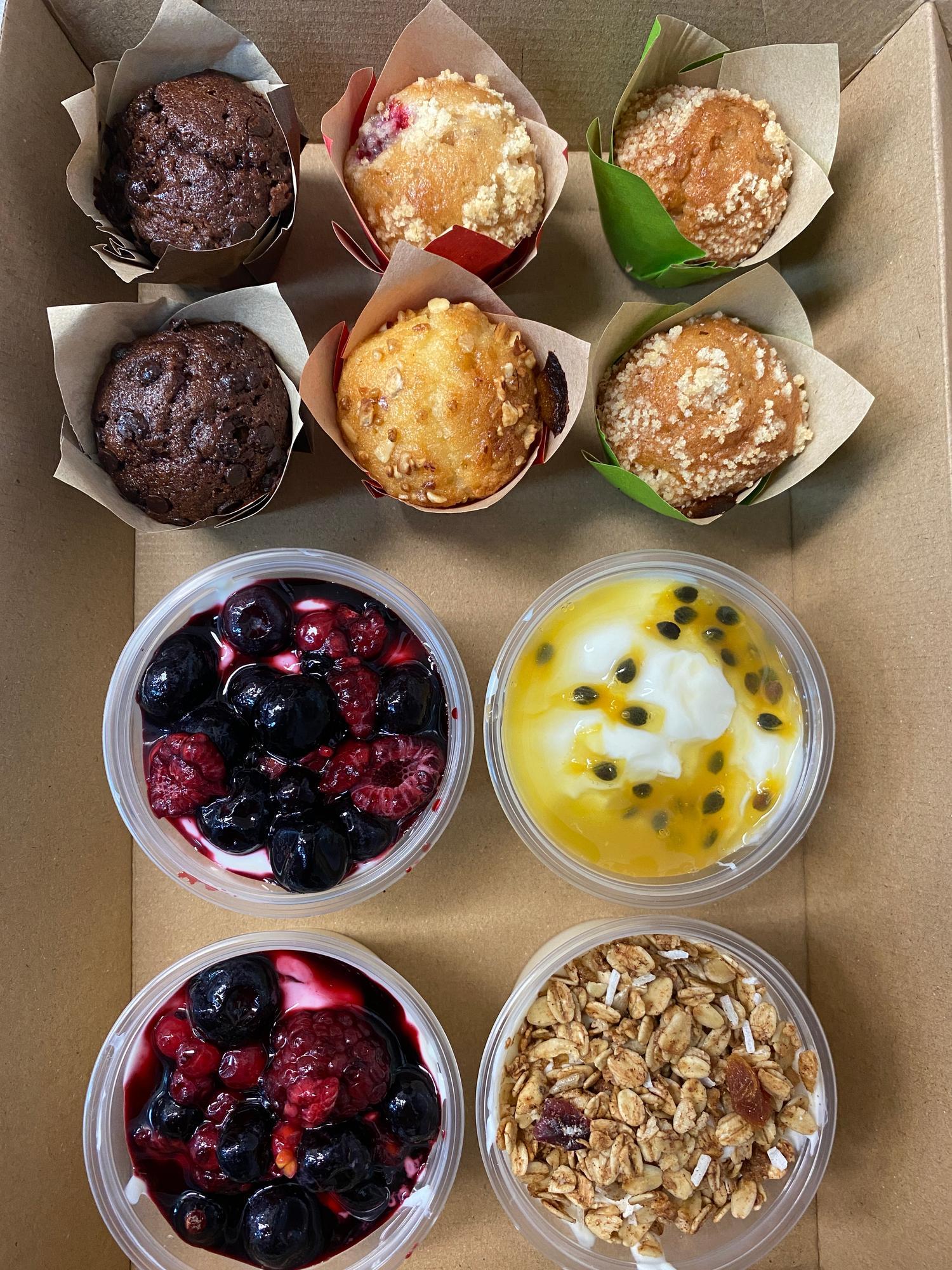 Mini Muffins and Yoghurts (Box of 12)