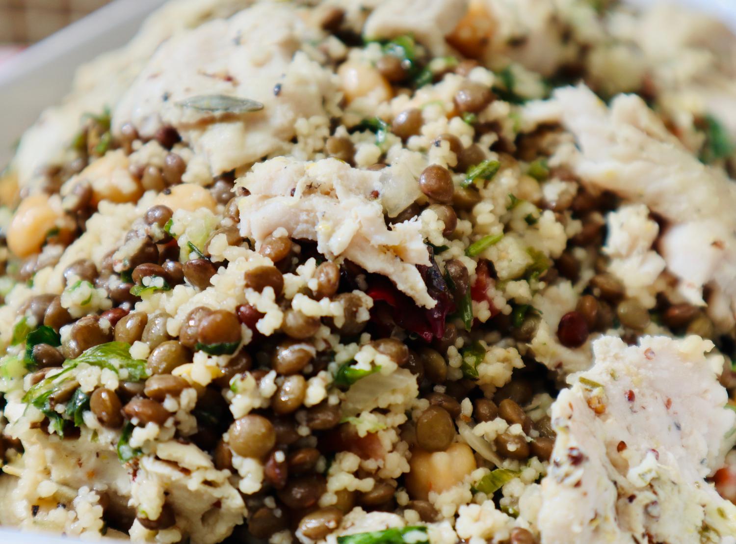 Lentil and Chicken Salad (Small Platter)