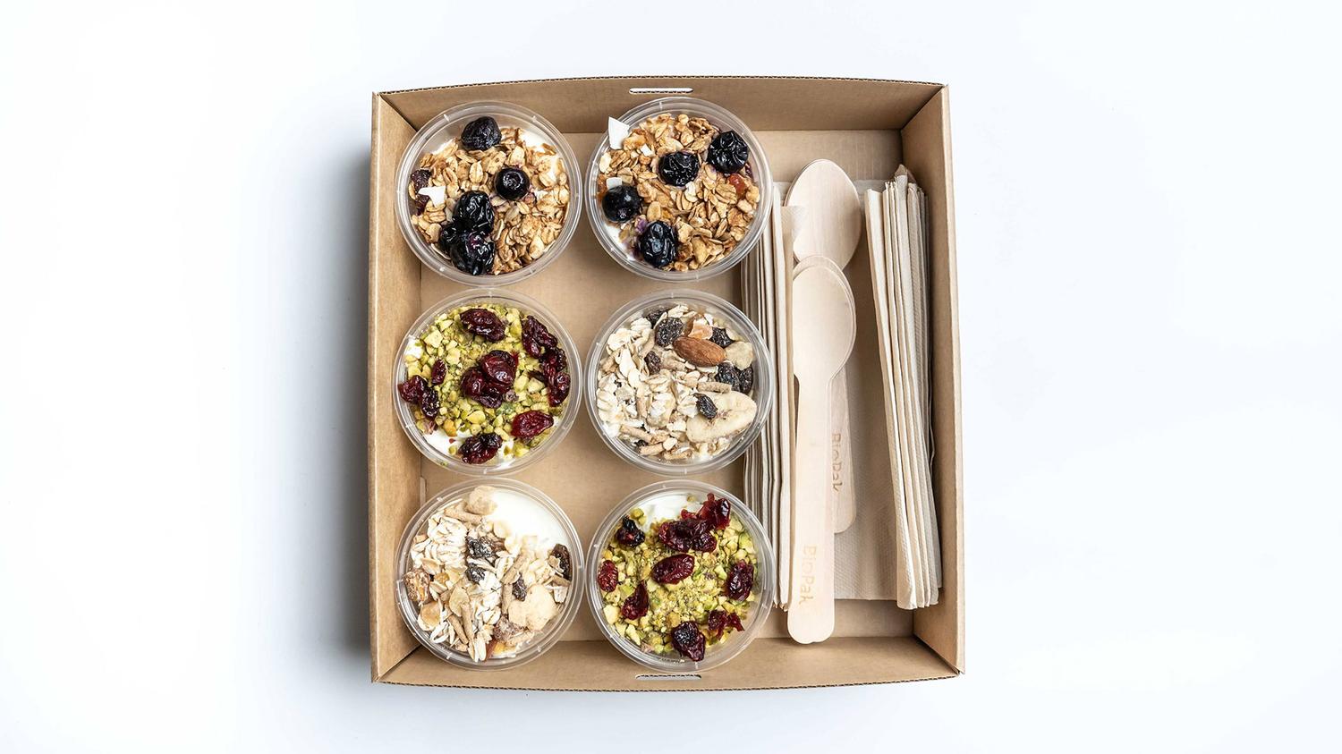 Assorted Mini Granola and Yogurt Cup (Box of 6)