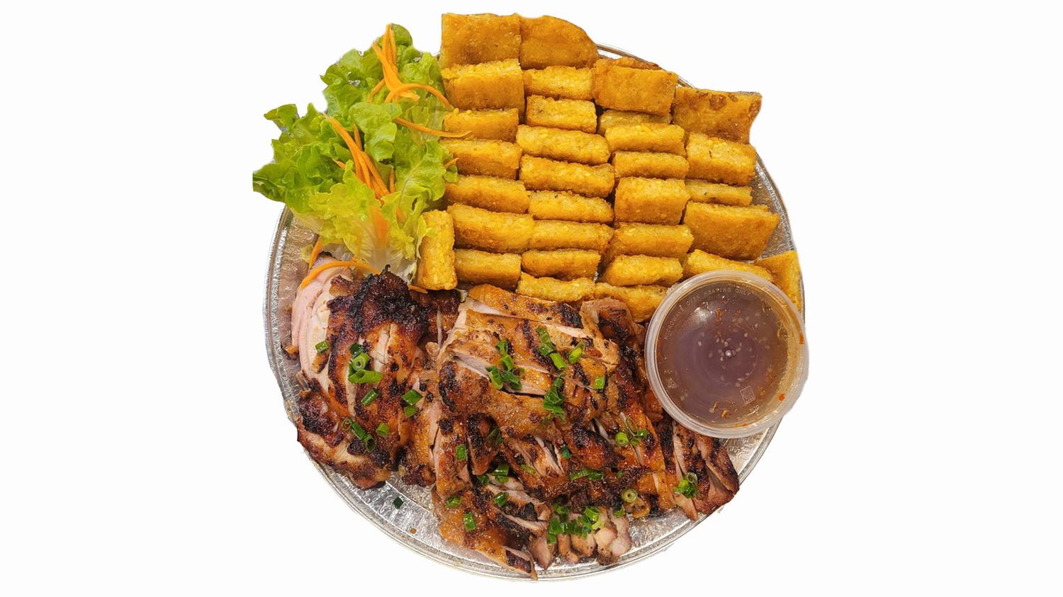 Grilled Chicken with Crispy Sticky Rice