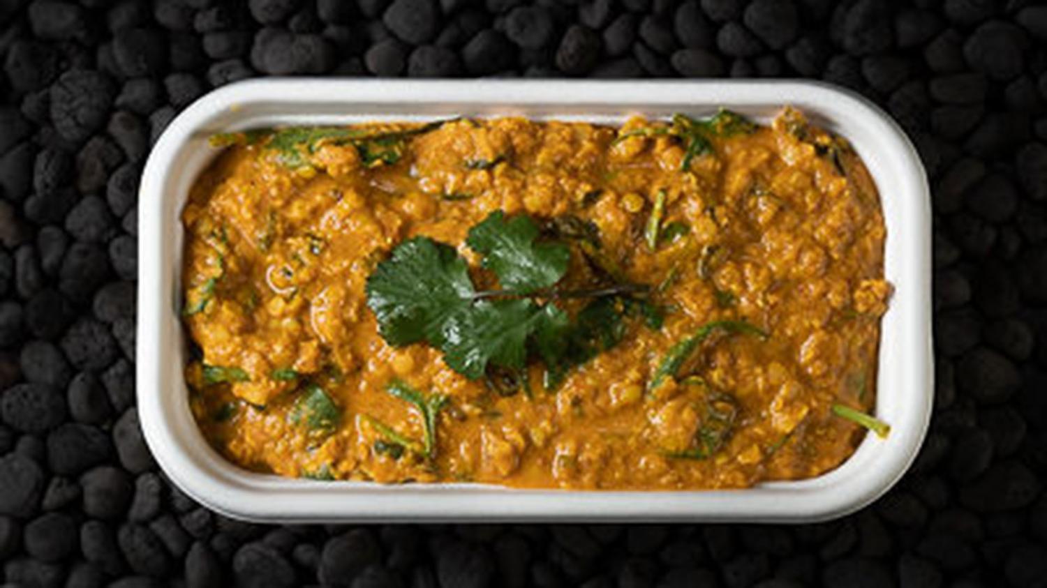 Dhal with Spinach and Tomato Meal