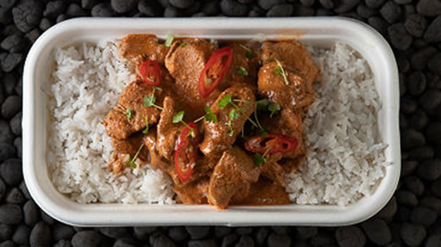 Butter Chicken with Rice Meal