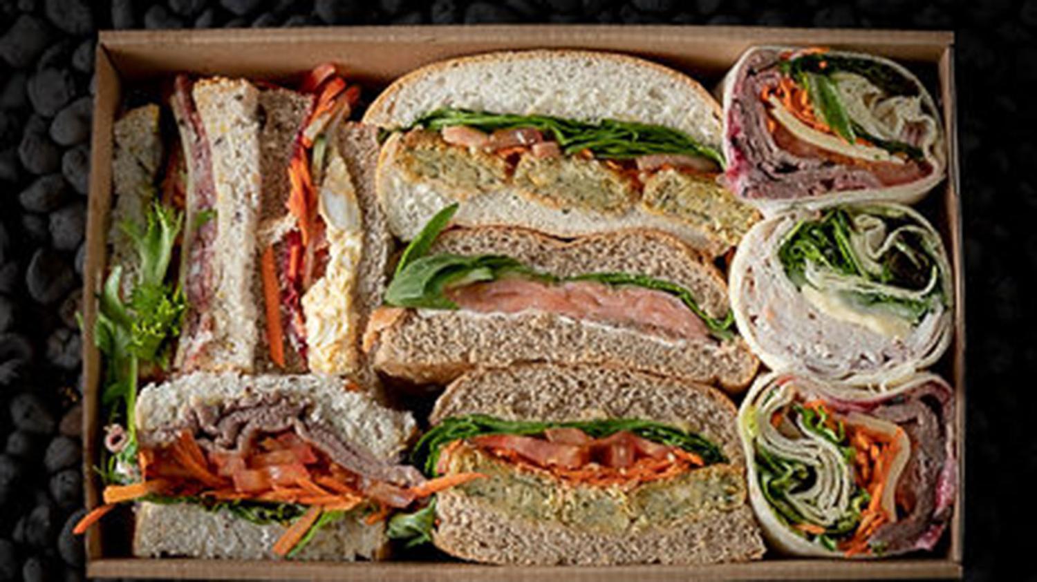 Mixed Wraps and Sandwich (Box of 48)