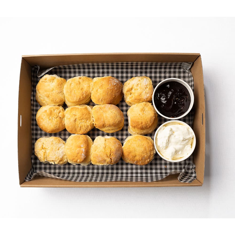 Housebaked Scones with Pots of Jam & Cream