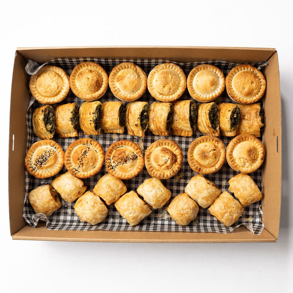 Mixed Warm Savouries (Box of 32)