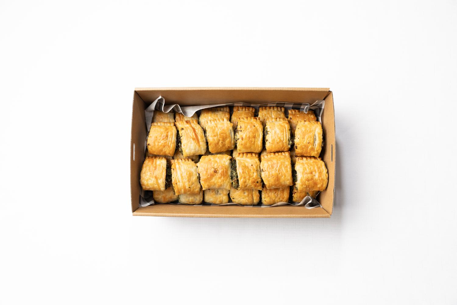 Housemade Spinach & Feta Rolls (Box of 30)