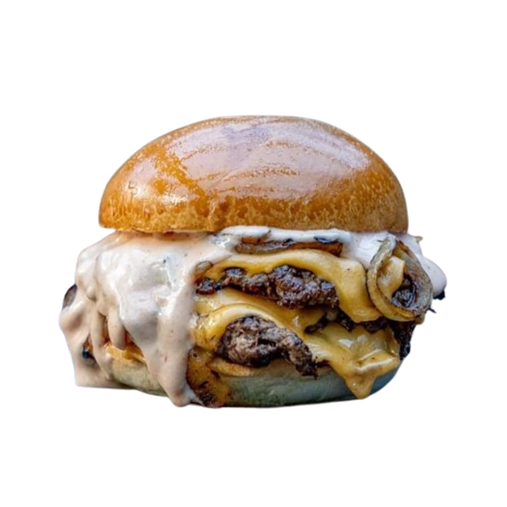 Triple Cheese and Onion Burger