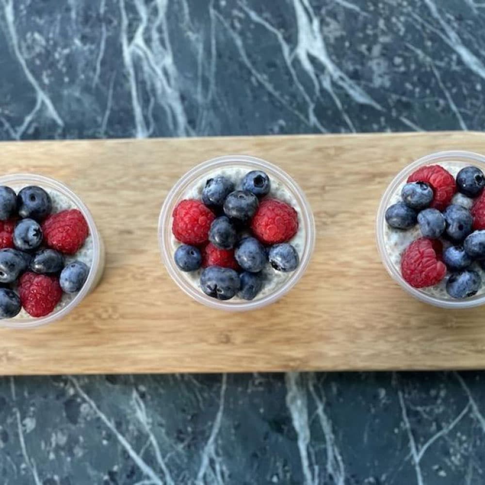 Gluten Free Coconut Berry Chia Cups