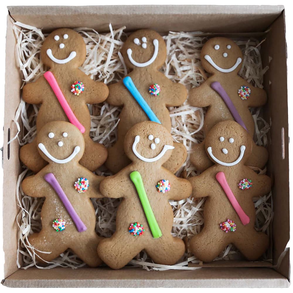 Gingerbread Men Cookies Box (24 Pieces)