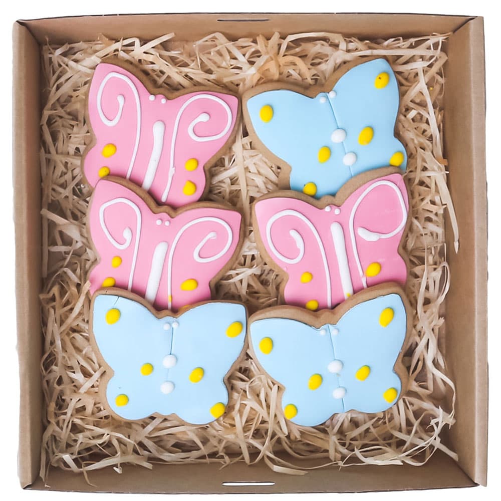 Butterflies Cookies Box (24 Pieces)