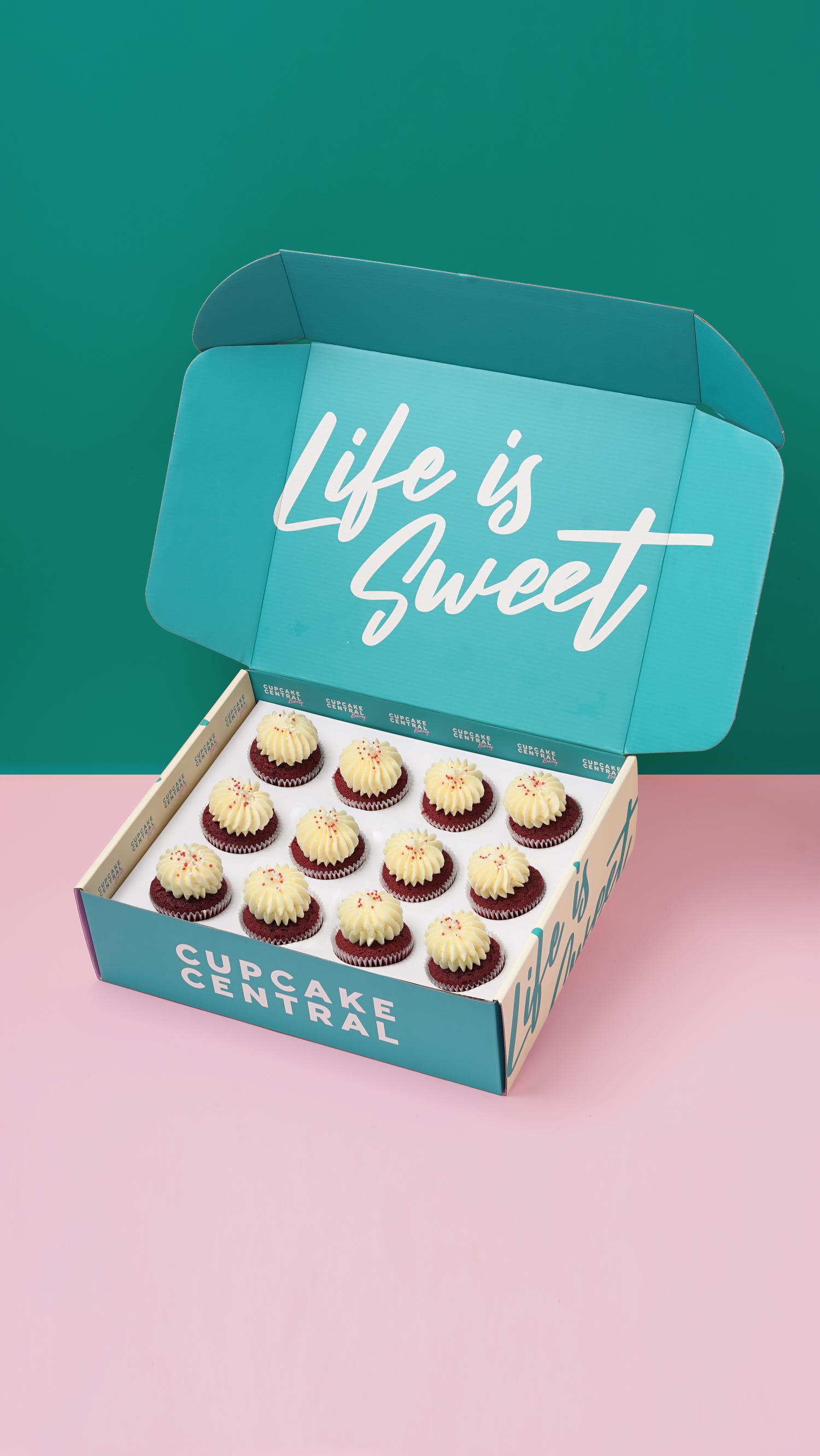 Red Velvet Cupcake Gift Box (12 Pieces)
