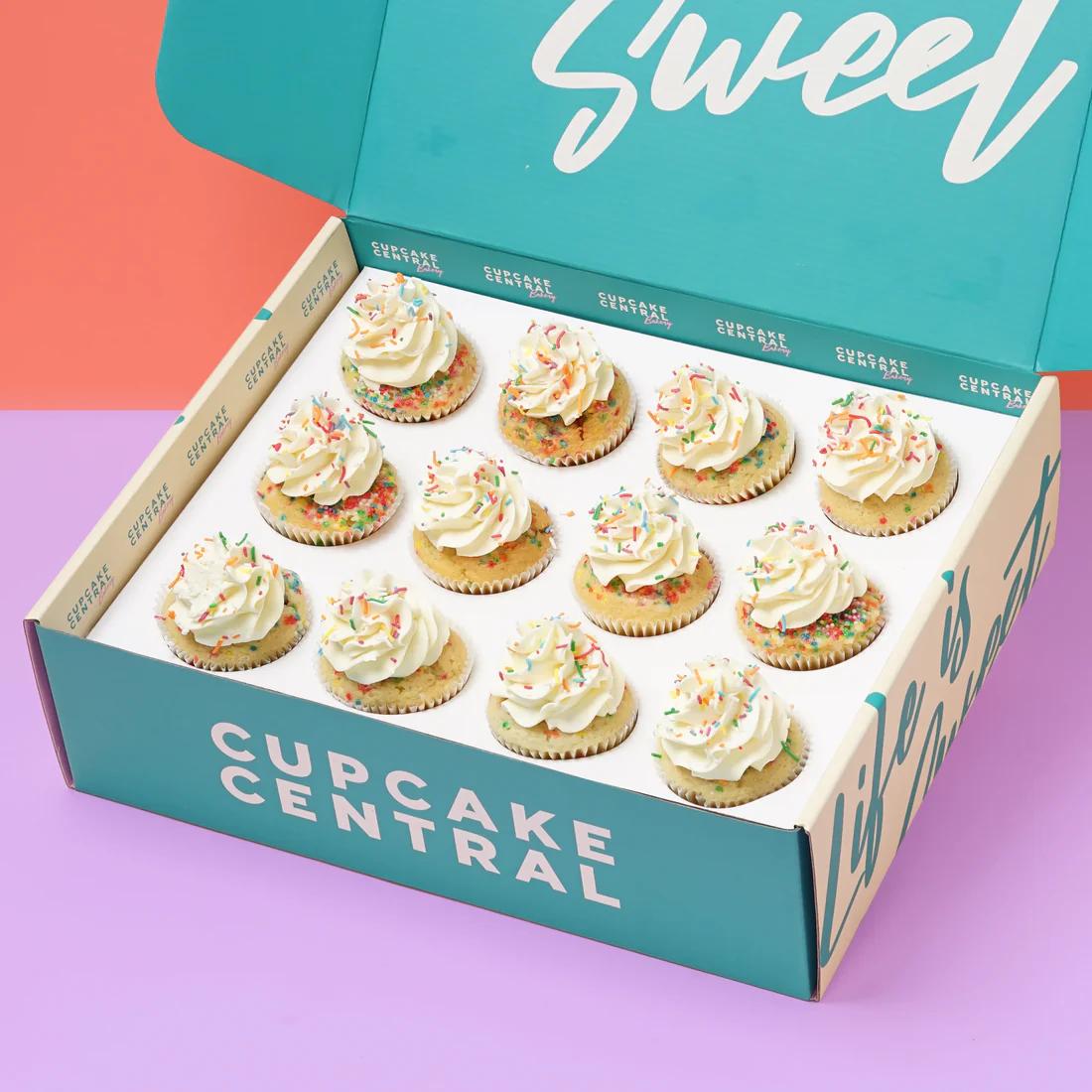 Birthday Cupcake Gift Box (12 Pieces)