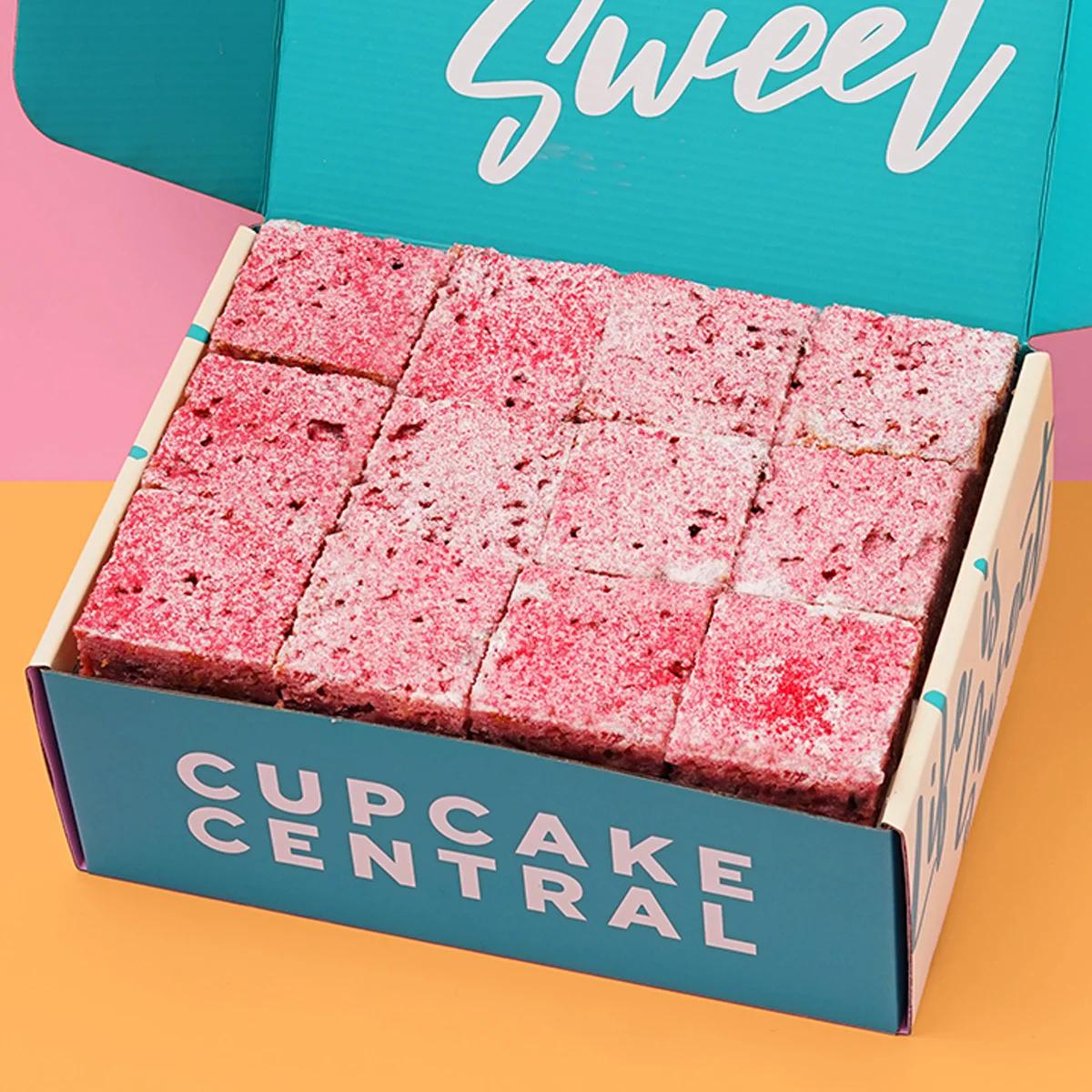 Raspberry White Choc Blondie Gift Box (12 Pieces)