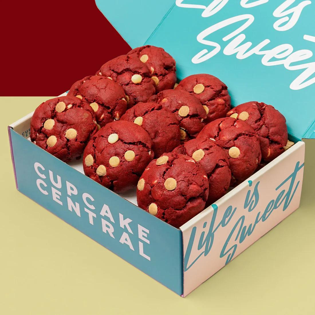 Red Velvet Cookie Gift Box (12 Pieces)