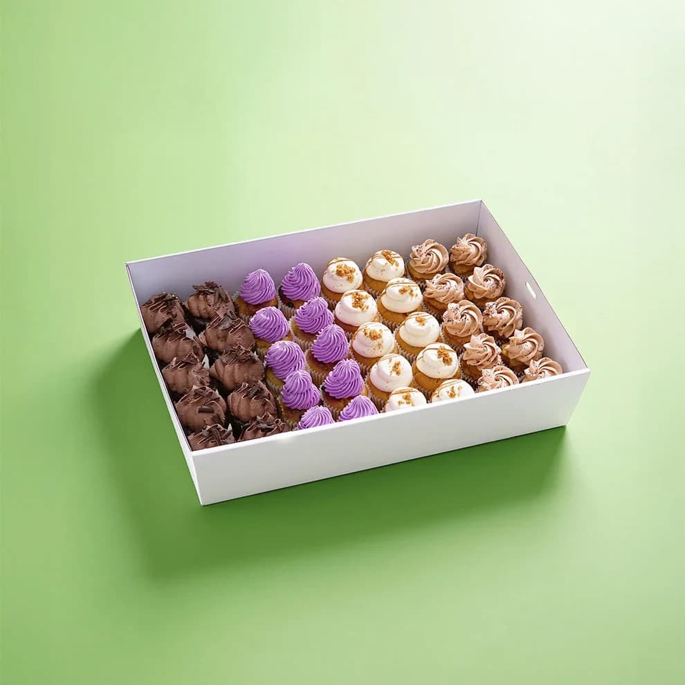 Vegan Mini Cupcake Catering Dessert Box (40 Pcs)