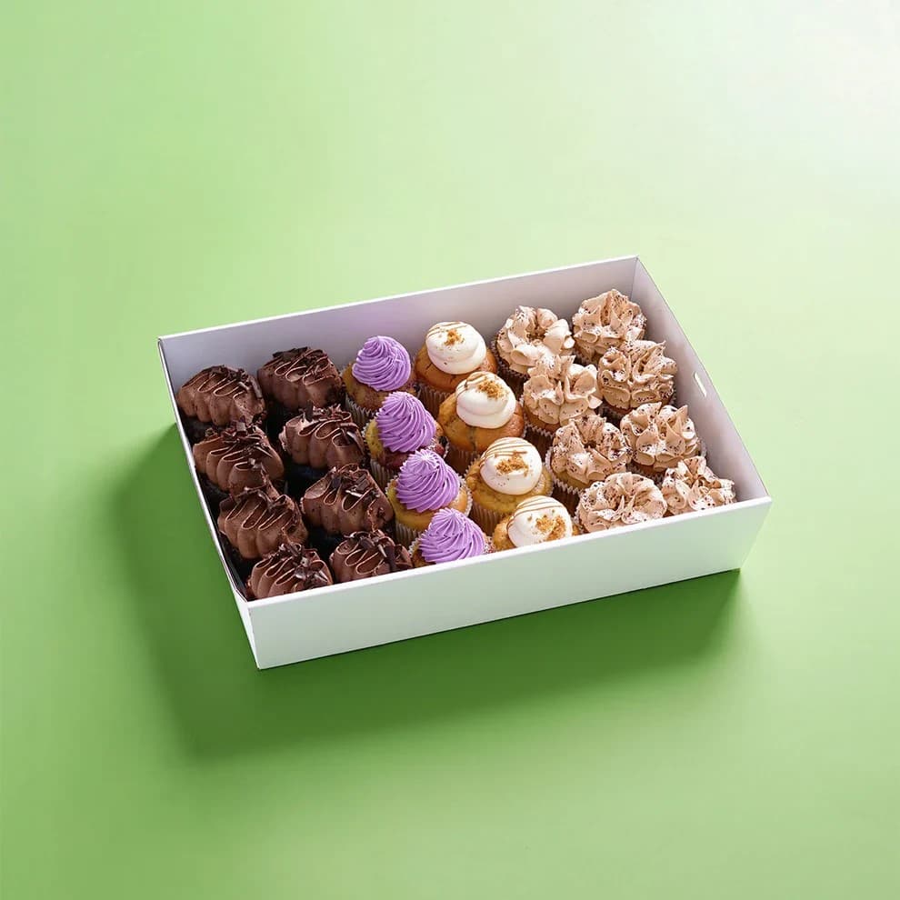 Vegan Cupcake Catering Dessert Box (24 Pieces)