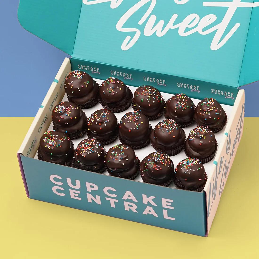 Vegan & Gluten-Free Choc Top Mini Cupcake (15 Pcs)