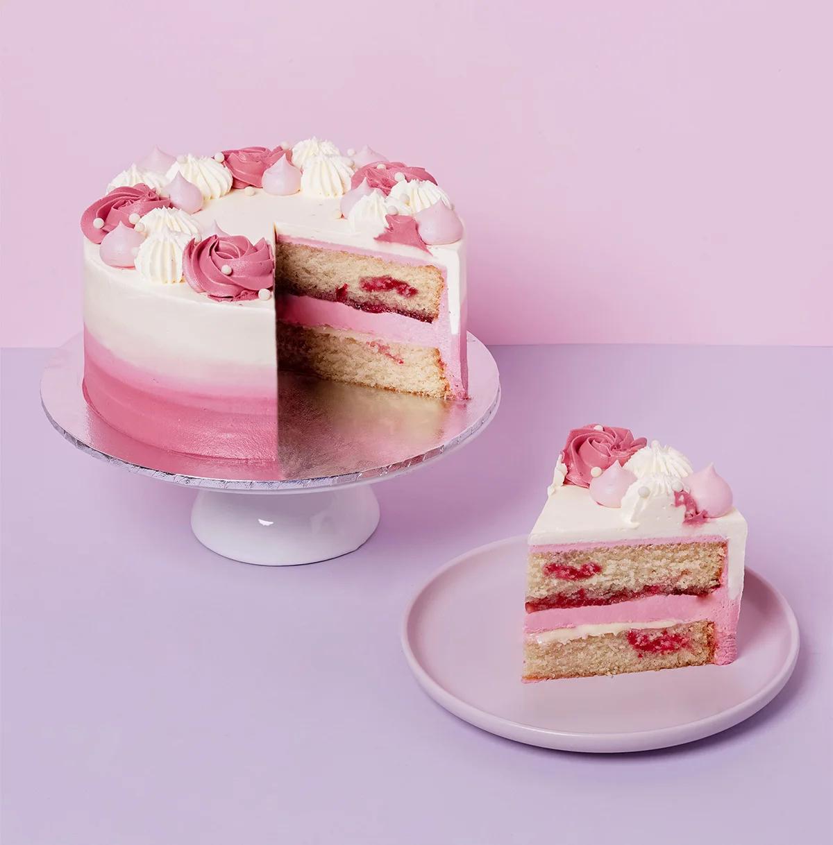 Raspberry White Chocolate Cake