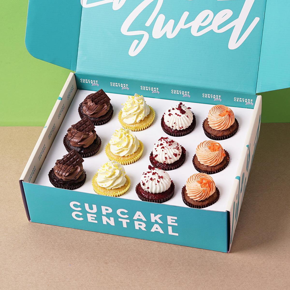 Gluten Free Assorted Cupcakes Gift Box (12 Pieces)