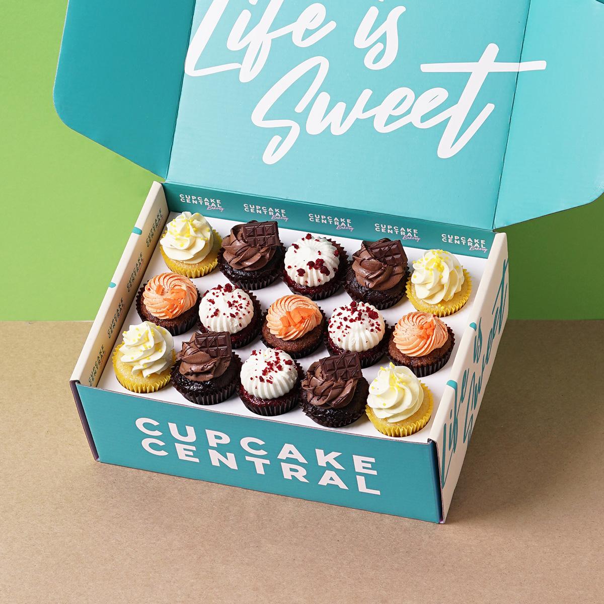 Gluten Free Assorted Mini Cupcakes Box (15 Pieces)