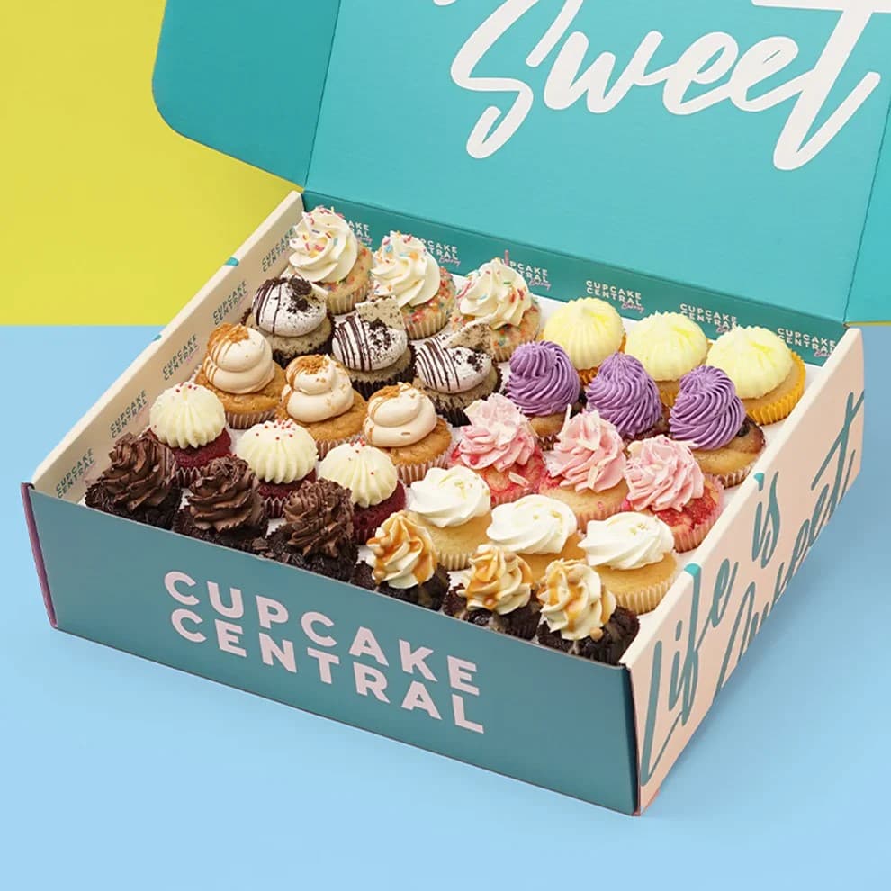 Assorted Mini Cupcake Gift Box (30 Pieces)