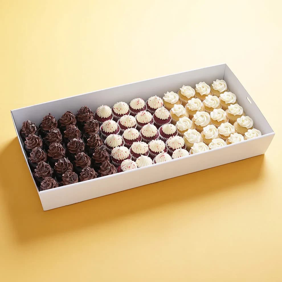 Mini Cupcake Catering Dessert Box (60 Pieces)