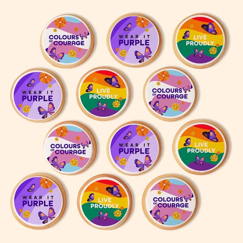 Wear It Purple Shortbread Gift Box (12pcs)