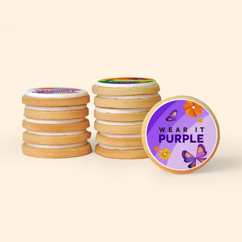 Wear It Purple Shortbread Gift Box (24pcs)
