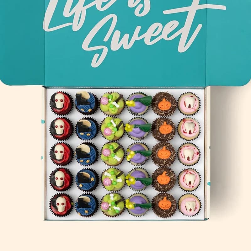 Vegan Halloween Mini Cupcake Gift Box (30 Pieces)