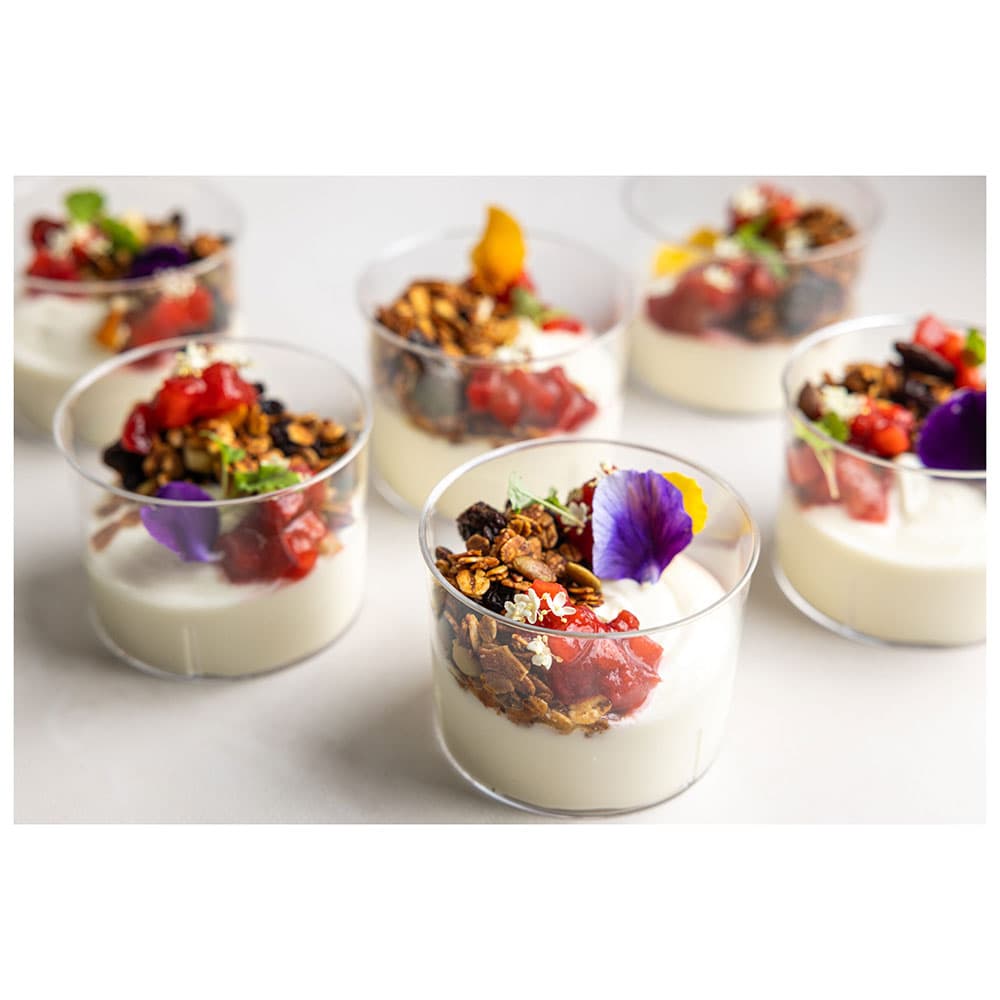 Whipped Greek Yoghurt Granola Honey Fruit Compote