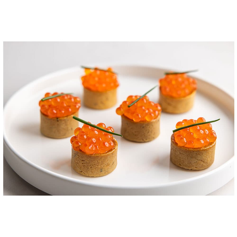 Sour Cream, Chive & Onion Caviar Tart