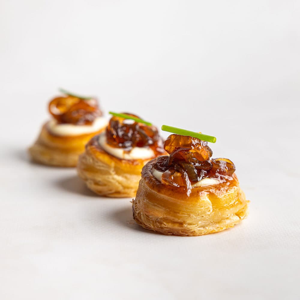 Parmesan Custard & Onion Agrodolce Vol Au Vent