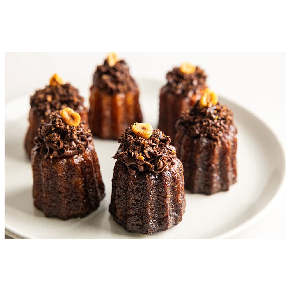 Chocolate Custard Filled Canelé