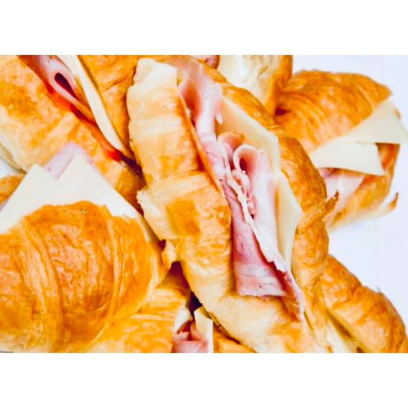 Double-Smoked Ham and Cheddar Filled Croissant