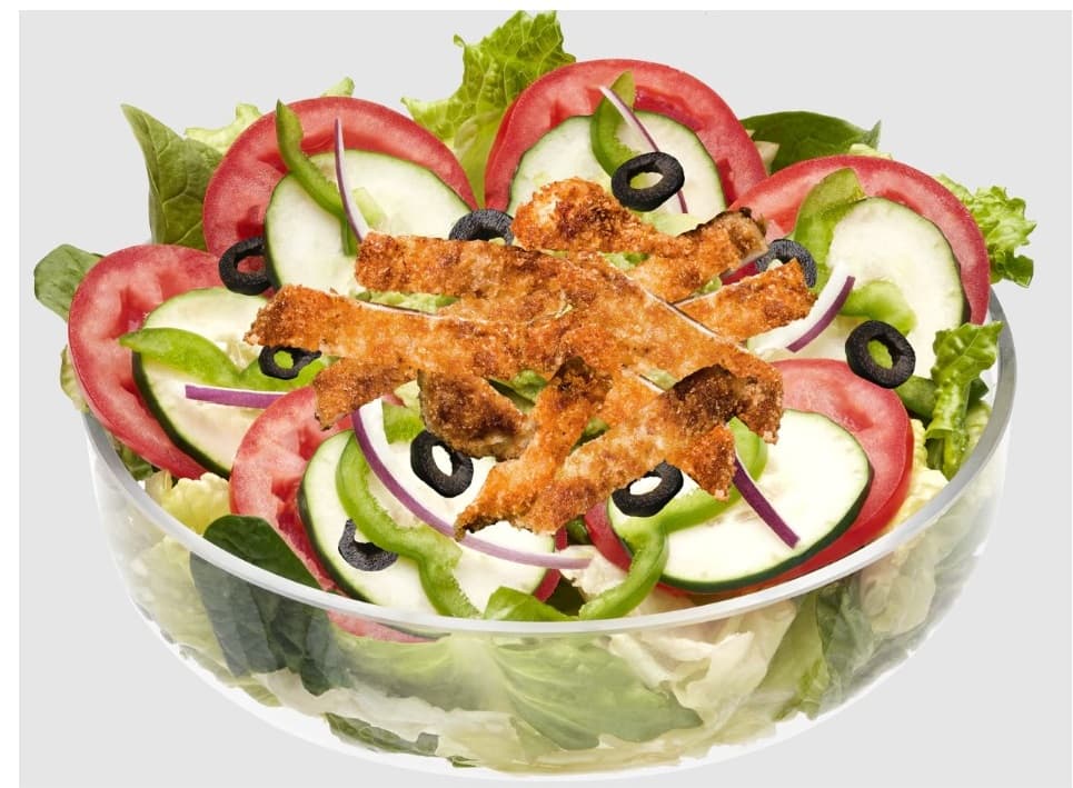 Chicken Schnitzel Individual Salad