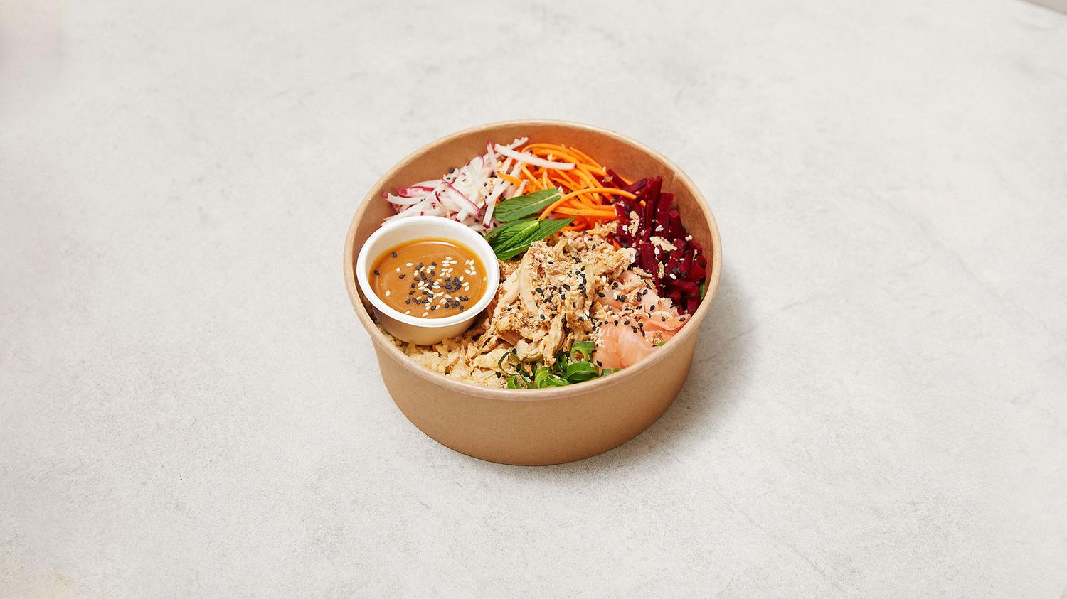 Soy Poached Chicken Individual Poke Bowl