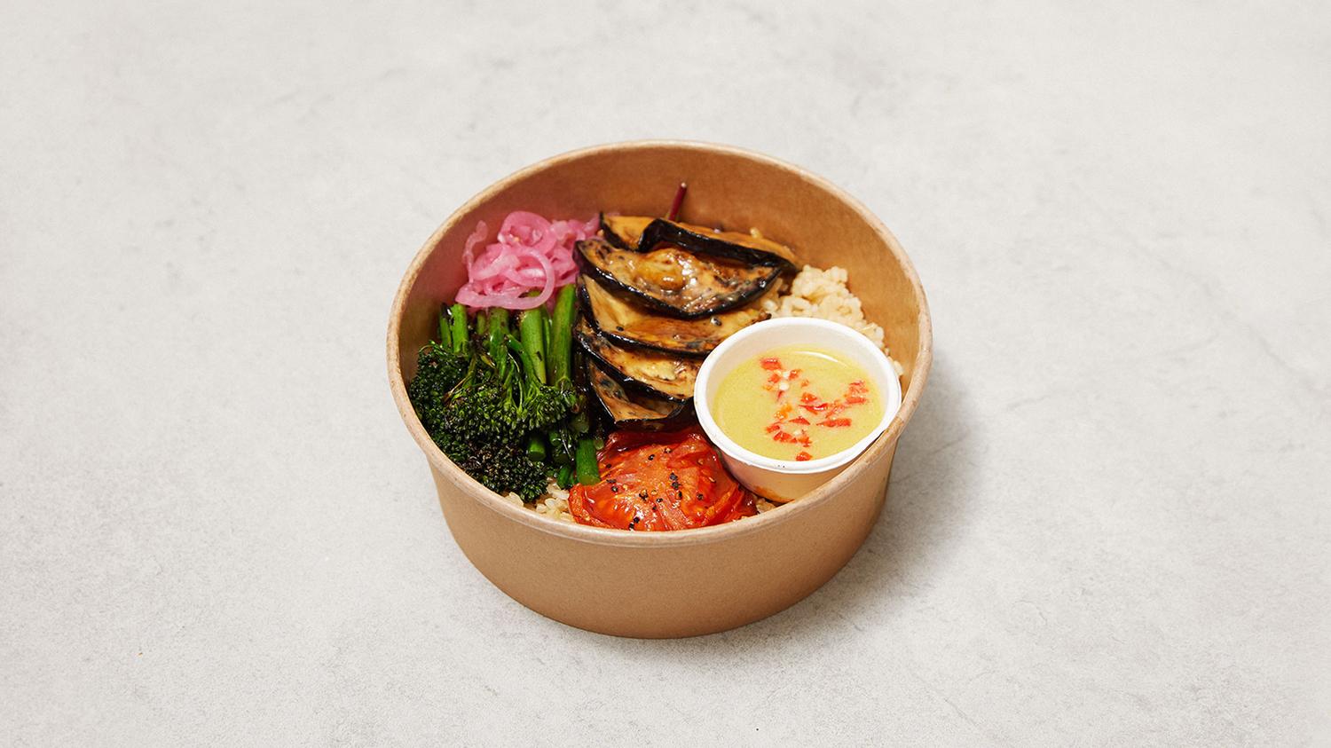 Miso Eggplant Individual Poke Bowl