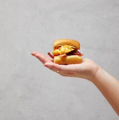 Mini Bacon, Egg & Cheese Roll