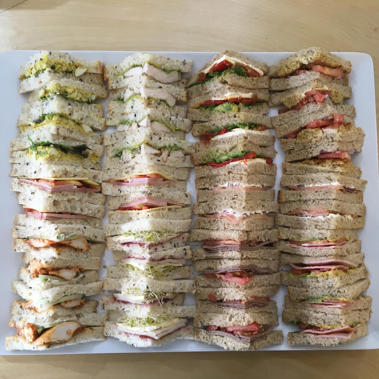 Platter 4: Assorted 10 Triangle Point Sandwiches