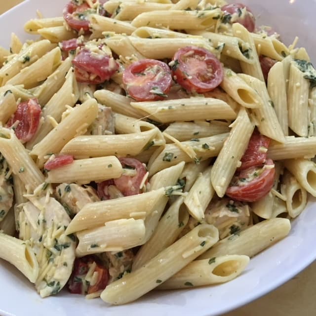 Garlic Chicken Penne Pasta Salad Platter