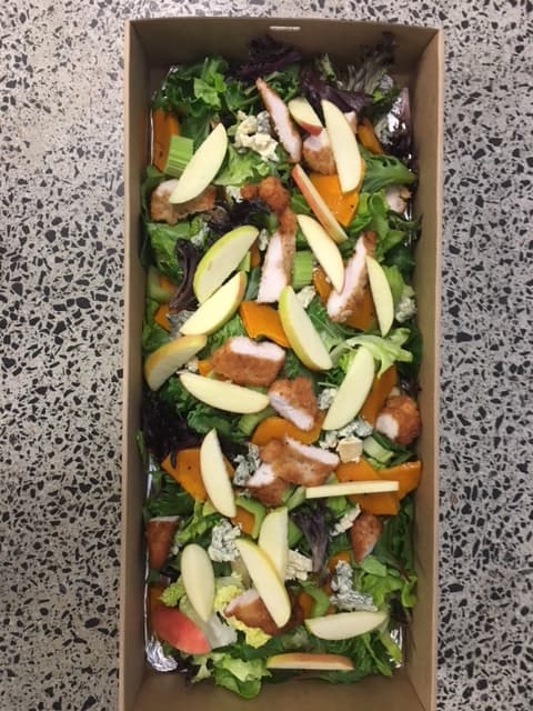 Chicken Schnitzel and Pumpkin Salad Platter
