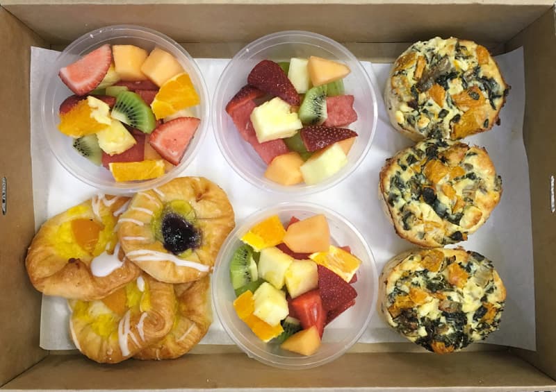 Frittata, Danish, and Fruit Salad Package