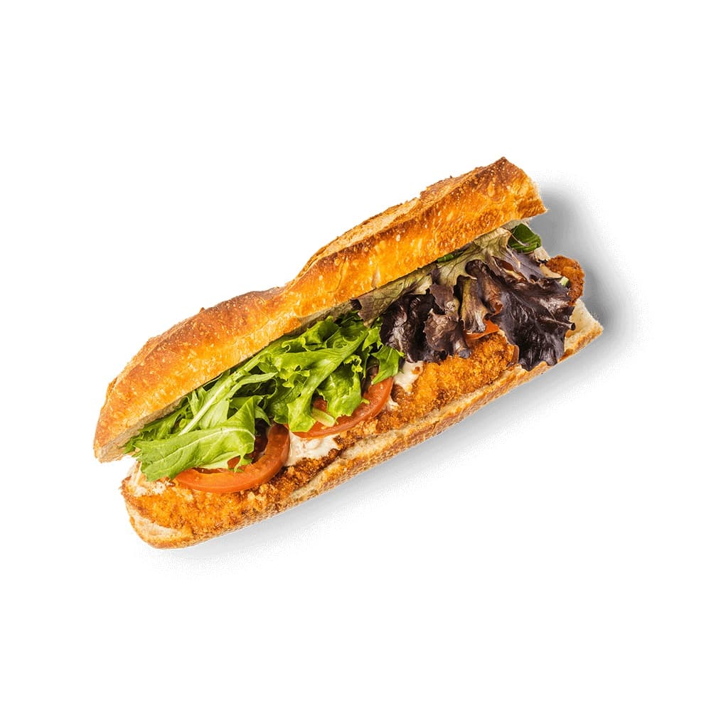 Chicken Schnitzel Baguette